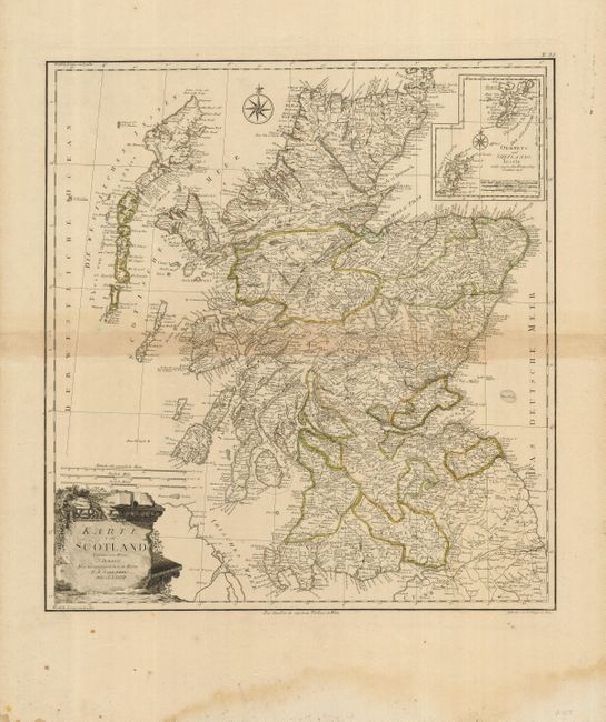Karte von Scotland Verfasst von Herrn J. Dorret