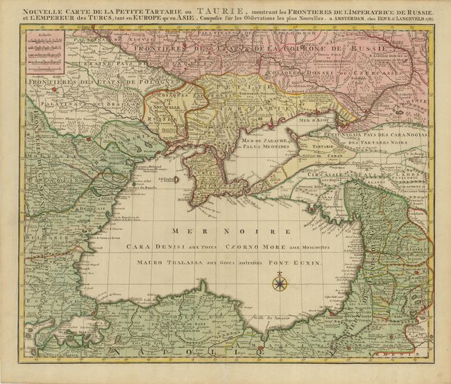 Nouvelle Carte de la Petite Tartarie ou Taurie, Montrant les Frontieres de l'Imperatrice de Russie…