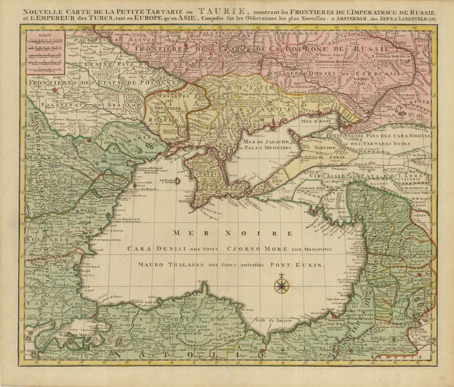 Nouvelle Carte de la Petite Tartarie ou Taurie, Montrant les Frontieres de l'Imperatrice de Russie