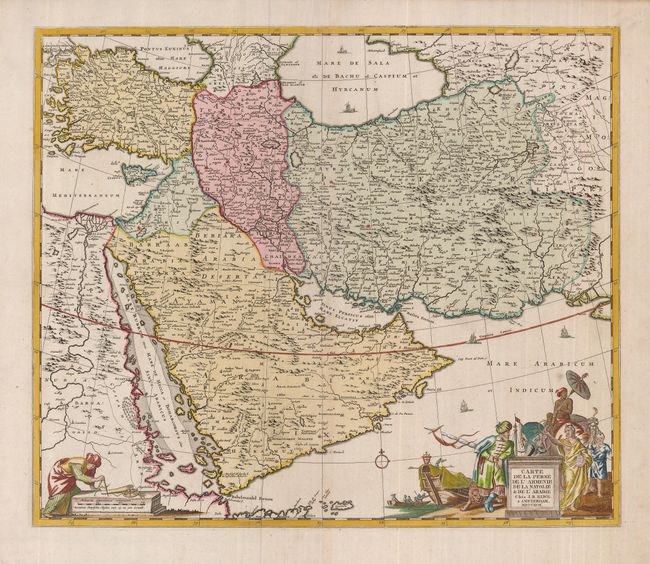 Carte de la Perse de l'Armenie de la Natolie & de l'Arabie