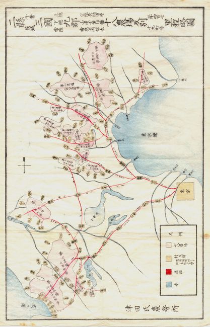 [Japanese map of the vicinity of Tokyo Bay]