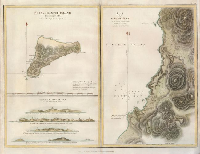 Plan of Easter Island [on sheet with] Plan of Cook's Bay