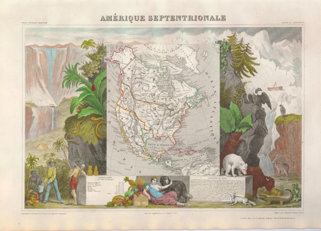 Amerique Septentrionale [in set with] Amerique Meridionale [and] Asie [and] Afrique [and] Europe [and] Oceanie