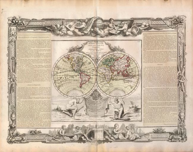 Mappe-Monde Dressee pour l'Etude de la Geographie, relativement aux Auteurs les plus Modernes