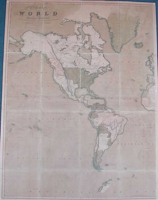 A New Chart of the World on Mercator's Projection with the Tracks of the Most Celebrated & Recent Navigators