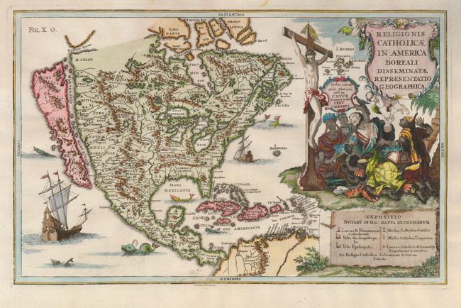 Religionis Catholicae in America Boreali Disseminatae Representatio Geographica