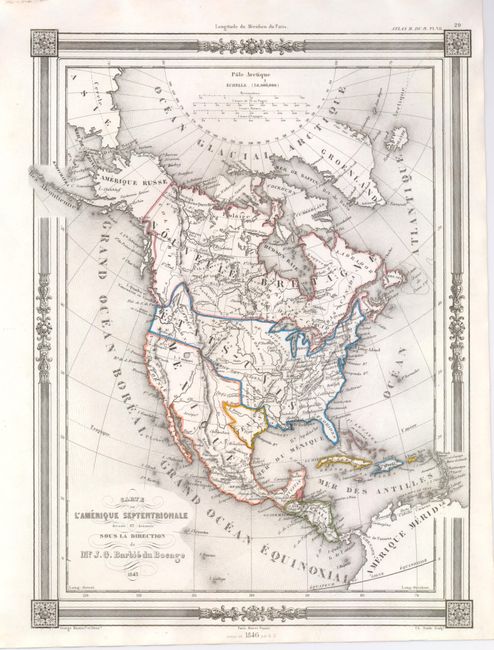 Carte de l' Amerique Septentrionale