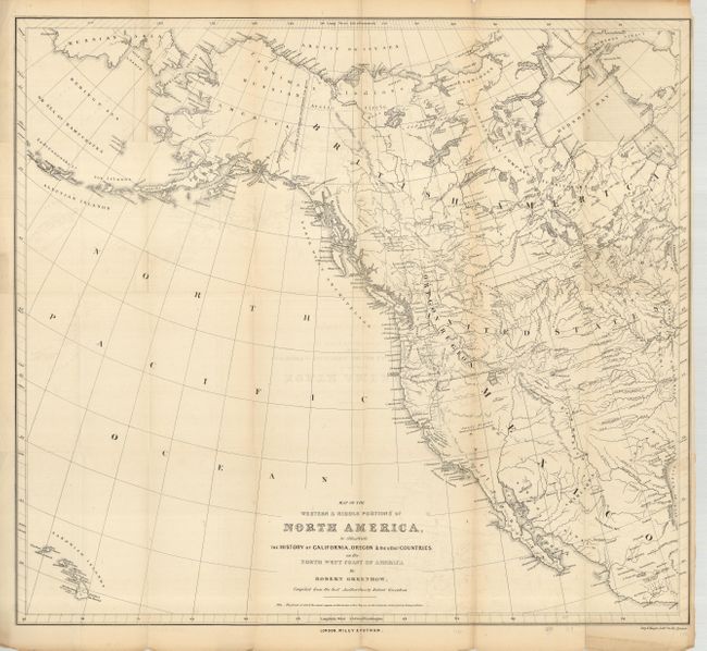 Map of the Western & Middle Portions of North America to Illustrate the History of California, Oregon and the Other Countries on the North West Coast of America