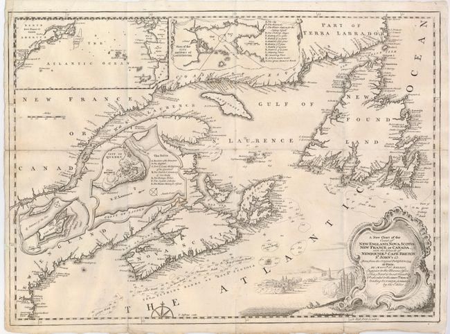A New Chart of the Coast of New England, Nova Scotia, New France or Canada, with the Islands of Newfoundld. Cape Breton St. John's &c