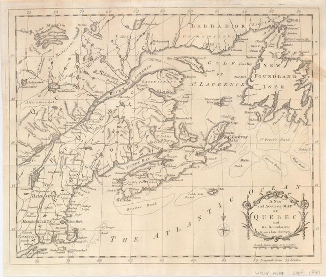 A New and Accurate Map of Quebec and its Boundaries; from a Late Survey