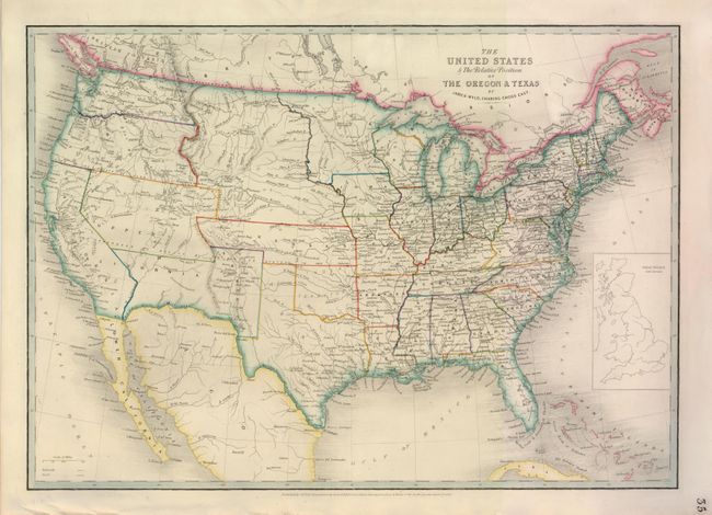 The United States & Relative Position of the Oregon & Texas