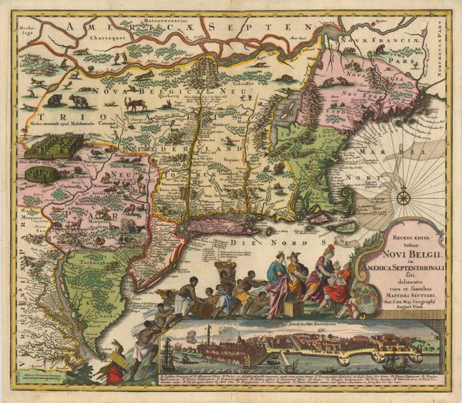 Recens Edita totius Novi Belgii, in America Septentrionali siti, delineatio cura et Sumtibus