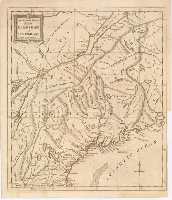 An accurate Map of New Hampshire in New England, from a late Survey
