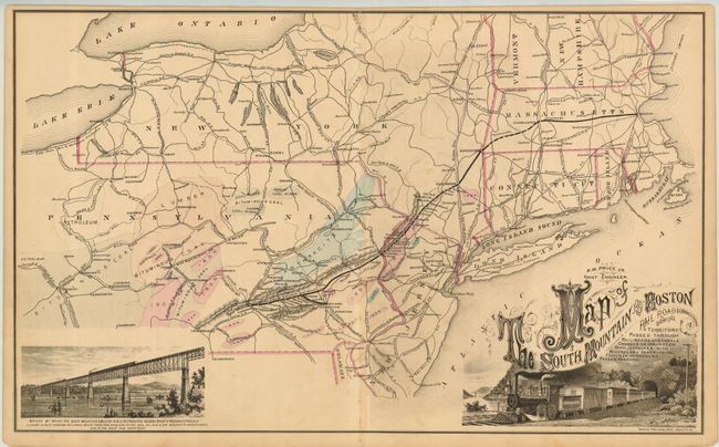 Map of the South Mountain and Boston Railroad & Connections