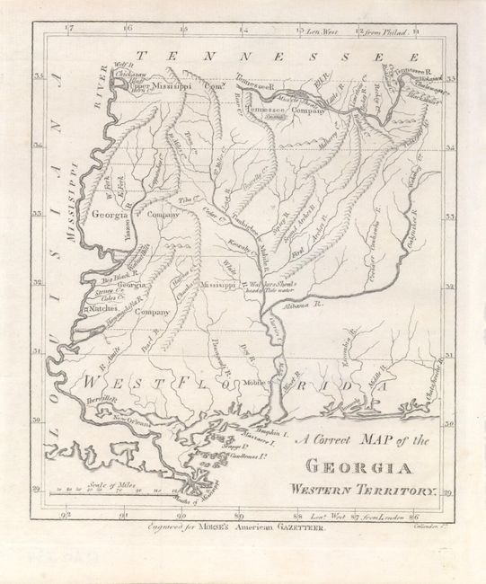 A Correct Map of the Georgia Western Territory