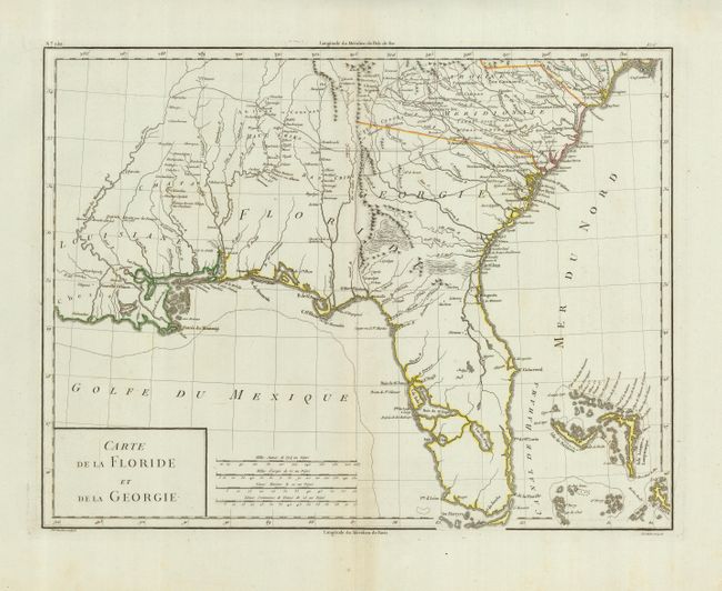 Carte de la Floride et de la Georgie