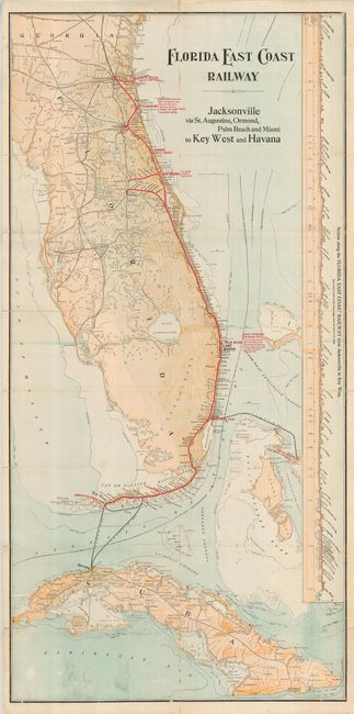 Florida East Coast Railway, Jacksonville via St. Augustine, Ormond, Palm Beach and Miami to Key West and Havana