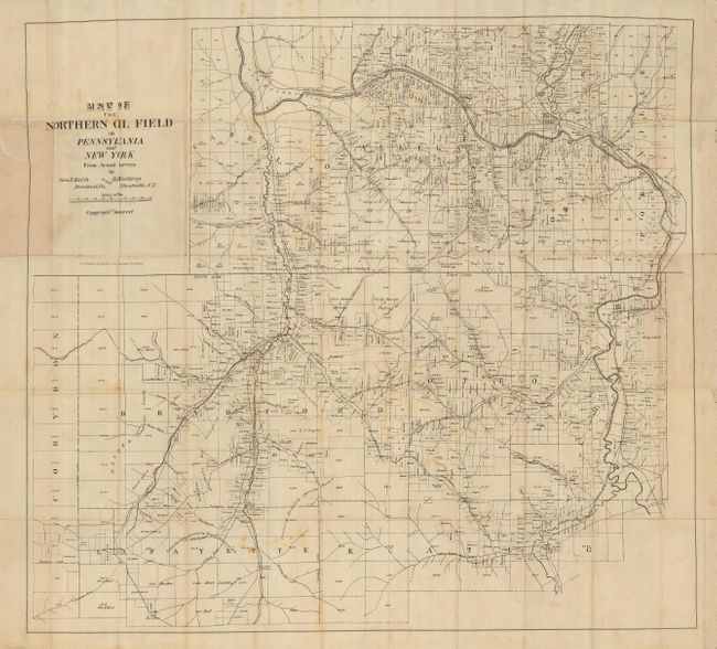 Map of the Northern Oil Field in Pennsylvania and New York