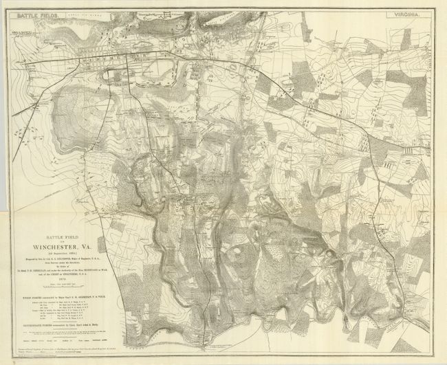 Battle Field of Winchester, VA.  (19 September, 1864)