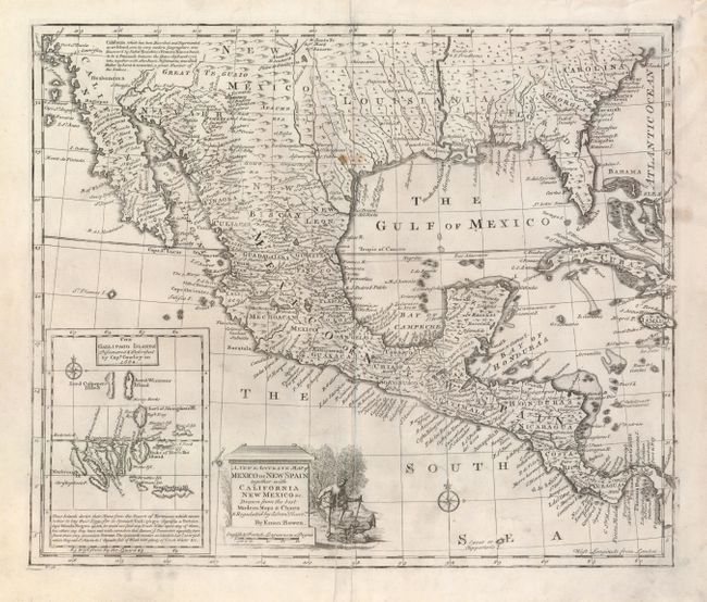A New & Accurate Map of Mexico or New Spain together with California, New Mexico &c.