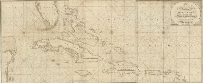 A New Chart of the West Indies Including the Florida Gulf and Stream