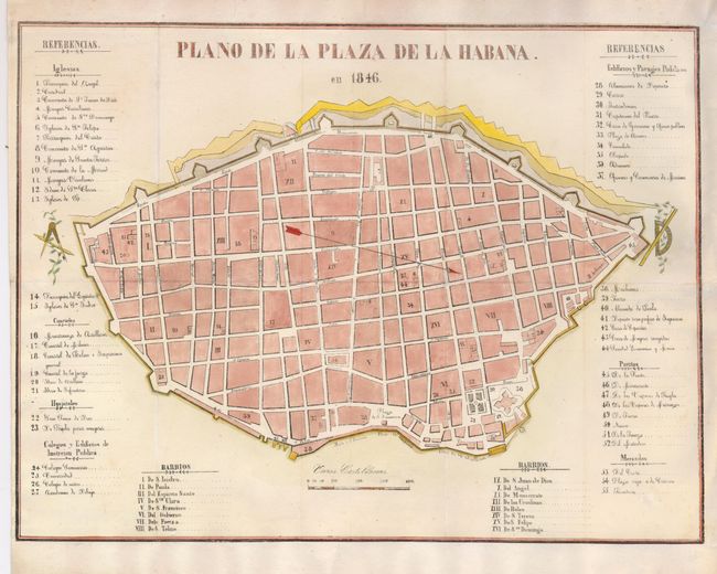 Plano de la Plaza de la Habana