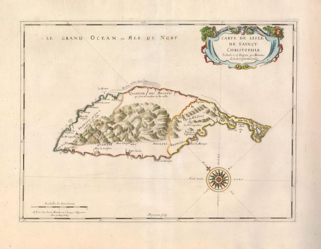Carte de l'Isle de Sainct Christophle