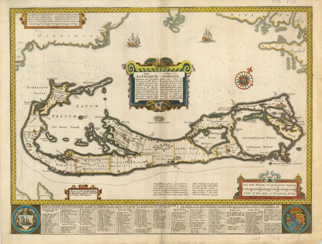 A Mapp of the Sommer Islands - Mappa Aestivarum Insularum