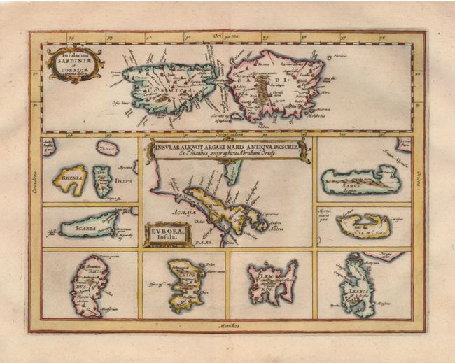 Insular Aliquot Aegaei Maris Antiqua Descrip.  Ex Conatibus Geographicis Abrahami Ortely