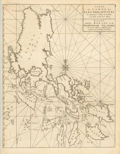 Carte du Canal des Iles Philippines par lequel passe le Galion de Manille, et les Iles voisines de ce Canal
