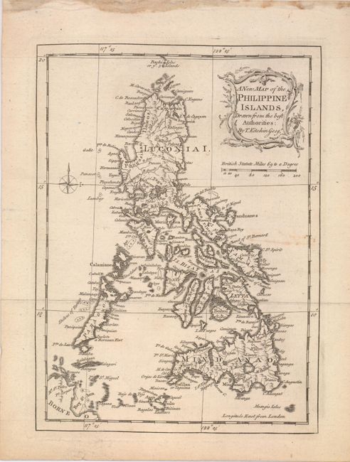 A New Map of the Philippine Islands Drawn from the Best Authorities