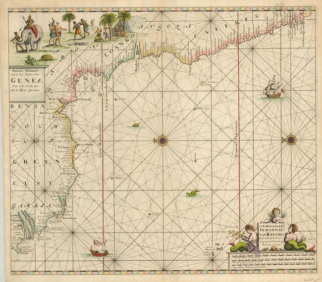 Nieuwe Paskaart van de Zee Kusten van Gunea van Cabo Verde tot Cabo de Bona Esteranca