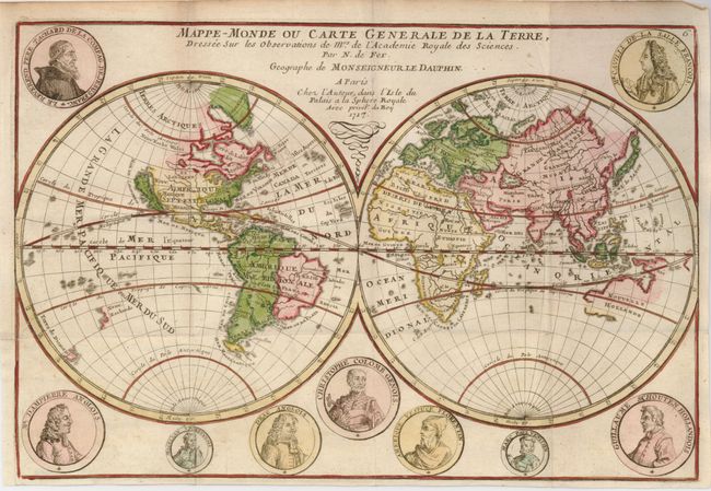 Mappe-Monde ou Carte Generale de la Terre, Dressee Sur les Observations de Mrs. De l' Academie Royale des Sciences