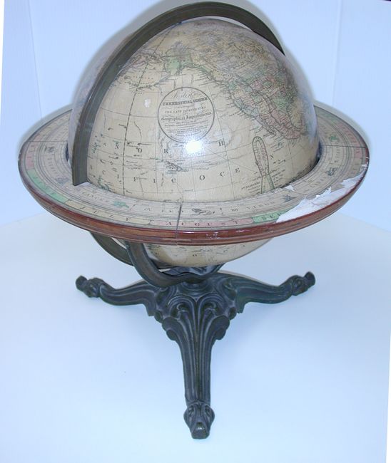 Joslin's Terrestrial Globe containing all the Late Discoveries and Geographical Improvements also the Tracks of the most celebrated Circumnavigators [12 inch Desk Globe]