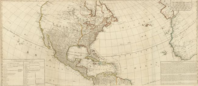 A New Map of the Whole Continent of America Divided into North and South and West Indies