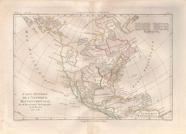 Carte Generale de l'Amerique Septentrionale