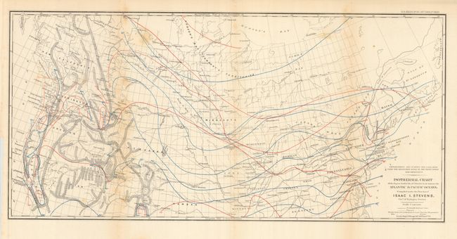 Isothermal chart of the Region North of the 36th Parallel &c. &c. between the Atlantic & Pacific Oceans