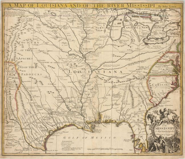 A Map Of Louisiana And Of The Mississipi Senex