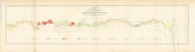 Geological Map of the Route explored by Lt. A.W. WhippleFrom the Mississippi River to the Pacific Ocean 1853-1854