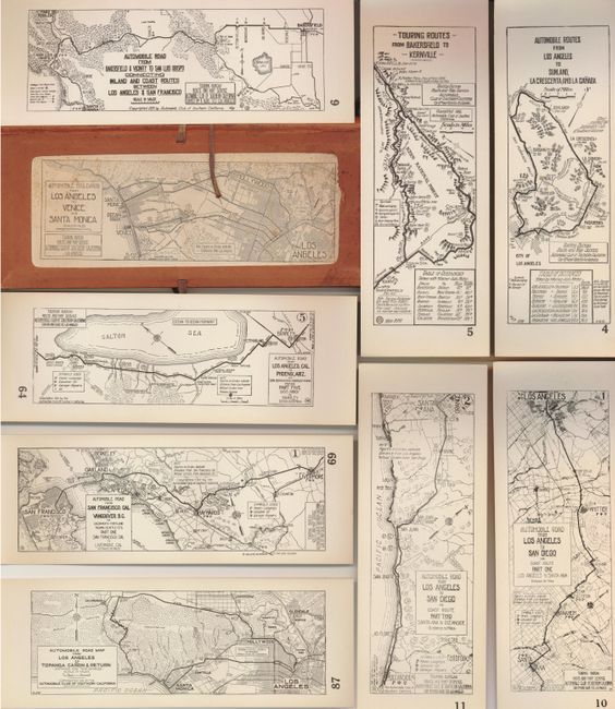 [Collection of 68 - California Road Maps]