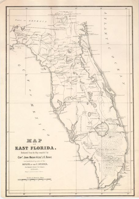 Map of East Florida, Reduced from the Map compiled by Capt. John Mackay & Lieut. J.E. Blake