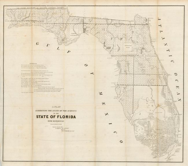 A Plat Exhibiting the State of the Surveys in the State of Florida