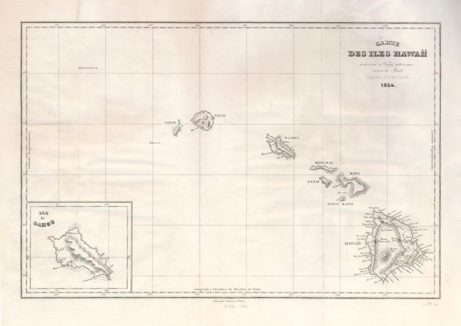 Carte des Iles Hawaii pour servir au Voyage pittoresque autour du Monde