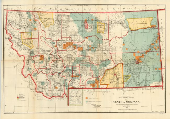 Map of the State of Montana