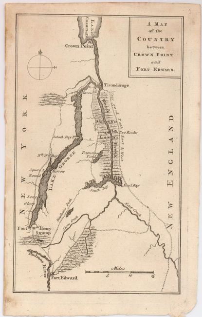 A Map of the Country between Crown Point and Fort Edward