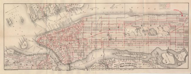 Map of New York City 1897 Presented by the Wholesale Merchants of New York