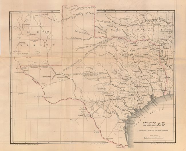 Texas d'apres la Carte Publiee par J.H. Colton