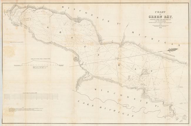 Chart of Green Bay.  Surveyed under the Direction of Capt. W.G. Williams Reduced from the Original Map