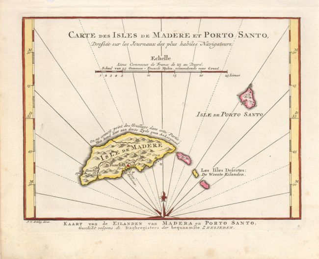 Carte des Isles de Madere et Porto Santo