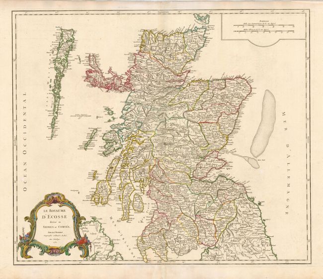 Le Royaume d'Ecosse divisee en Shires ou Comtes